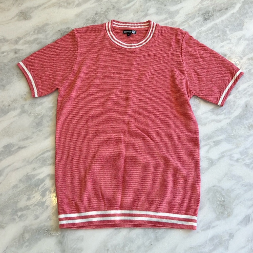 Boo-hoo Man short sleeve sweater size L